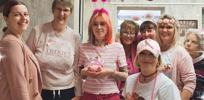 Residents and staff of Syne Hills Residential Home came together to remember a friend who had died of cancer.