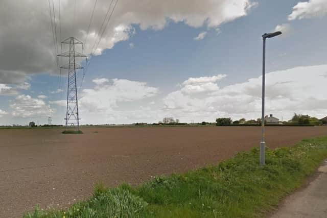 The land off White House Lane, Fishtoft, where the development is proposed.