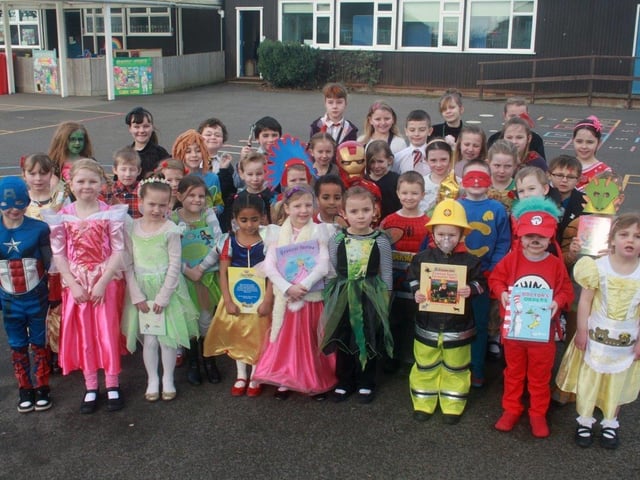 Youngsters marking World Book Day at Hogsthorpe Primary Academy 10 years ago.