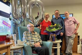 Ernest ‘Ernie’ Buckley marked his 100th birthday with family and friends at Foxby Court Residential Care Home