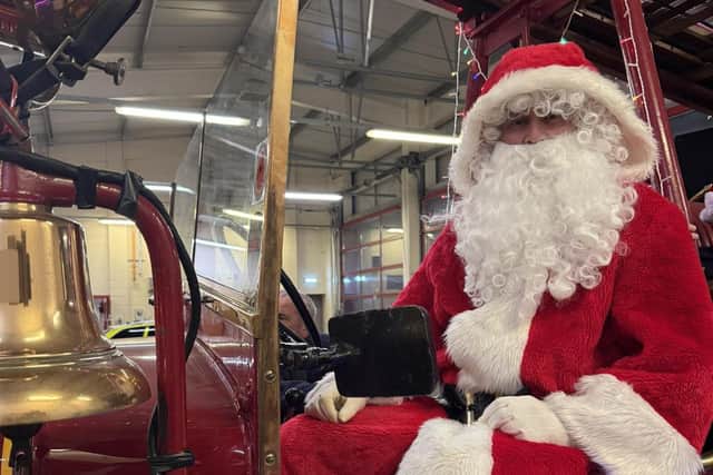 Santa at Louth Fire Station.
