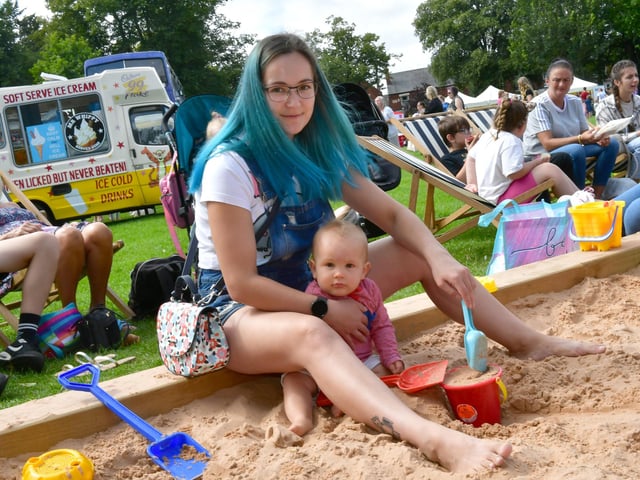 Tatuana Blakunova with 11-month-old Ivans Blakunova.