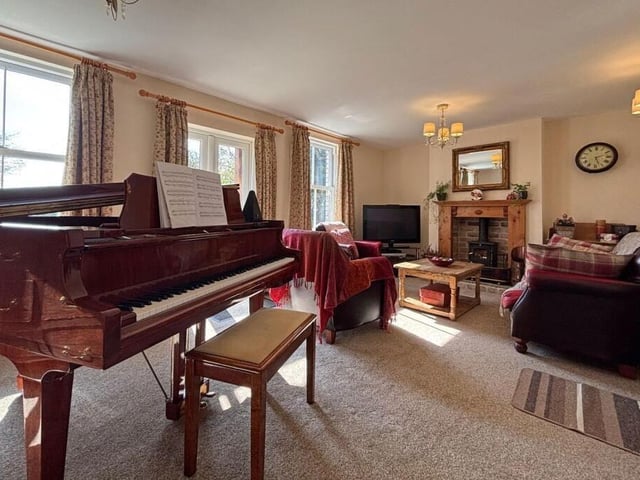 The living room.