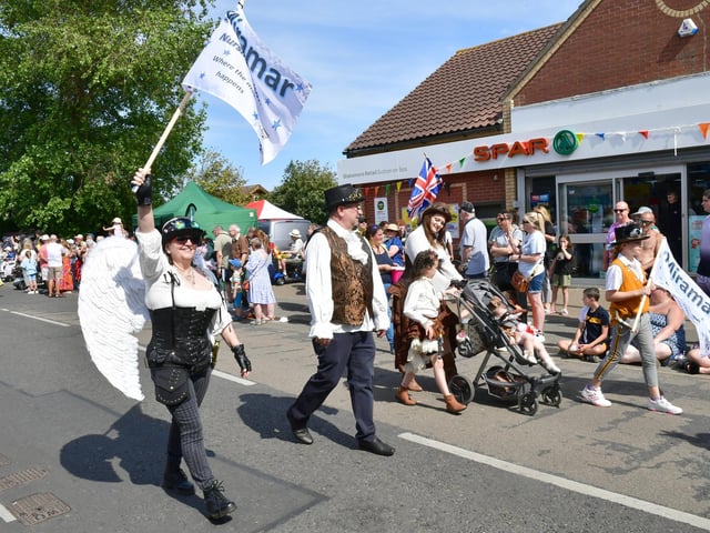 Steampunk theme for Sutton on Sea Carnival.