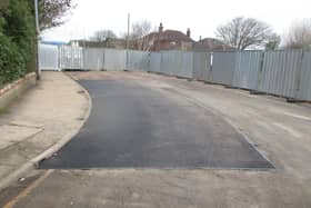 The repair to Seaholme Road, Mablethorpe has now been completed after badger damage, according to LCC. Photo: LCC