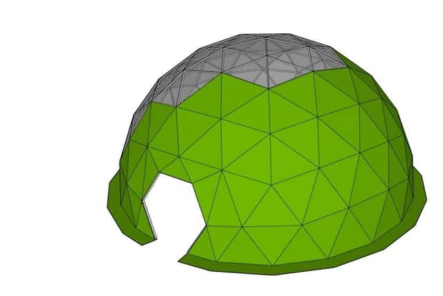 Jubilee Park Woodhall Spa Ltd are looking to install a white dome in their park. Image: TruDomes/ELDC