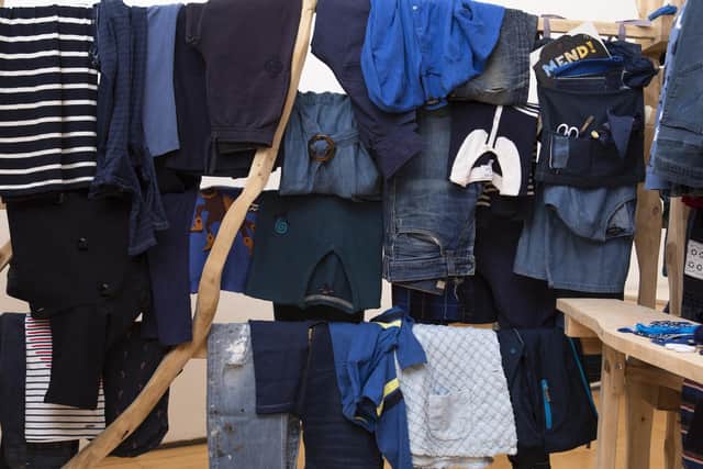 Bring in your old blue items of clothing for a bit of upcycling with Sleaford Embroiderers. Photo: Dewi Tannatt Lloyd