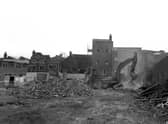 There was a building ‘blitz’ on Boston’s Strait Bargate 30 years ago as major building works got under way. The frontages of a Strait Bargate block that once housed Fosters, Preedy and Wakefields survived, but bulldozers demolished a huge area at the back in preparations for redevelopment.