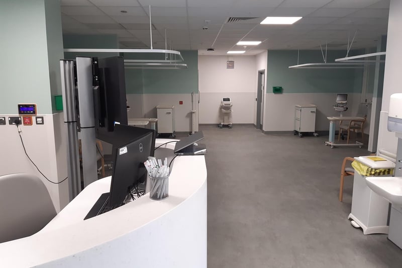 The rapid assessment area, where patients arriving by ambulance will initially be seen.