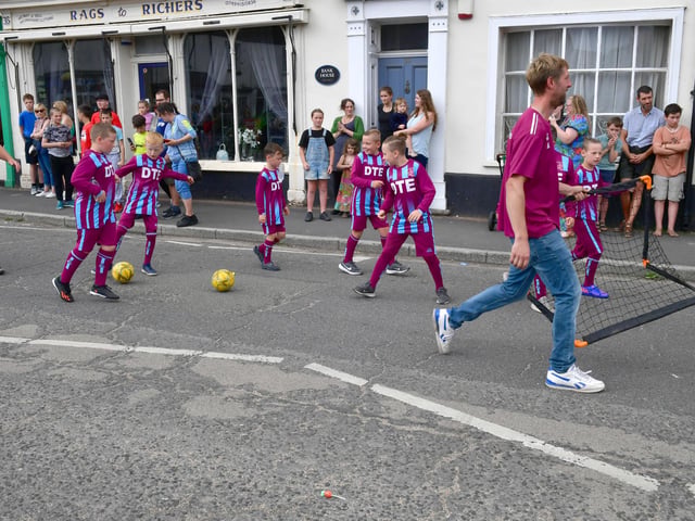 There was even a chance for a spot of football.