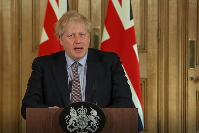 A screengrab taken from PA Video of Prime Minister Boris Johnson speaking during a press conference on the government's coronavirus action plan, at 10 Downing Street, London.