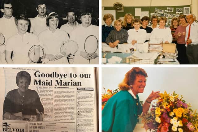 More photos of Marian shared with the Standard by her family, including a picture of her with her former co-workers at the paper and the 'fond farewell' it bid her in 2002.
