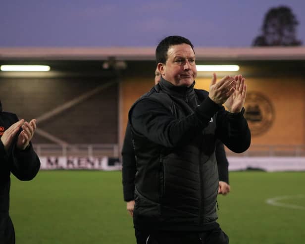 Paul Cox is happy with where Boston United are at right now - with season tickets selling well and the mood high amongst the squad.