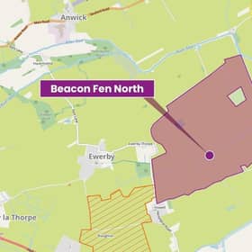 Plans for the Beacon Fen solar farm, from the project website. Credit: Low Carbon Ltd