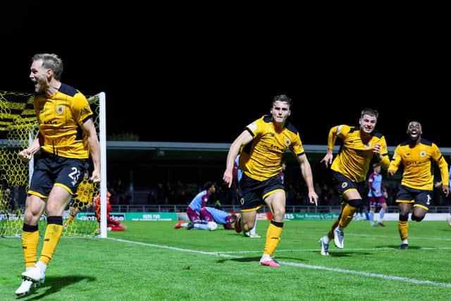 Boston snatch win at the death against Gateshead. Pic by Chris Bray