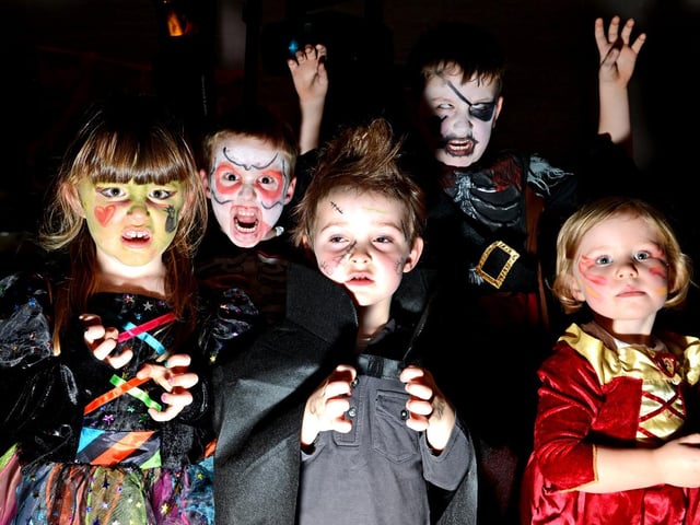 This was the scene at the Tiny Tots Halloween Disco at Horncastle Community Centre 10 years ago. Pictured are: Darcy Whiley, Joshua Houghton, Austin Tornlin, Jane Whiley and Isabelle Houghton.