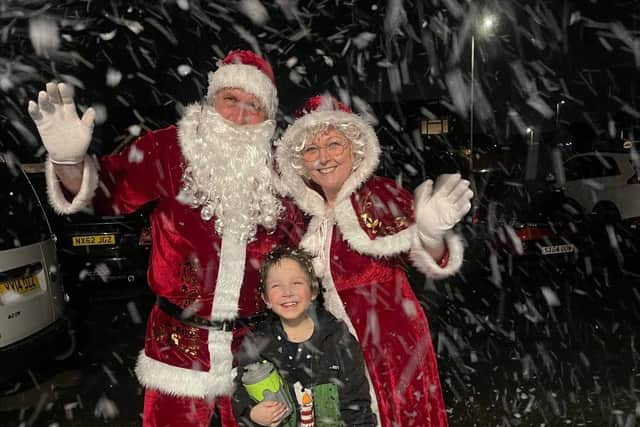 The Freemasons' donation helped make Christmas special for those supported by bereavement charity