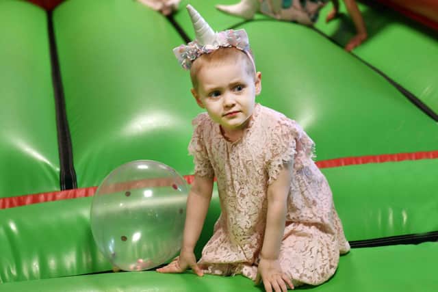 Lily at her fourth birthday party. Photo: Mick Fox