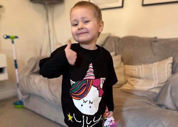 Lily Harley modelling one of her special t-shirts.