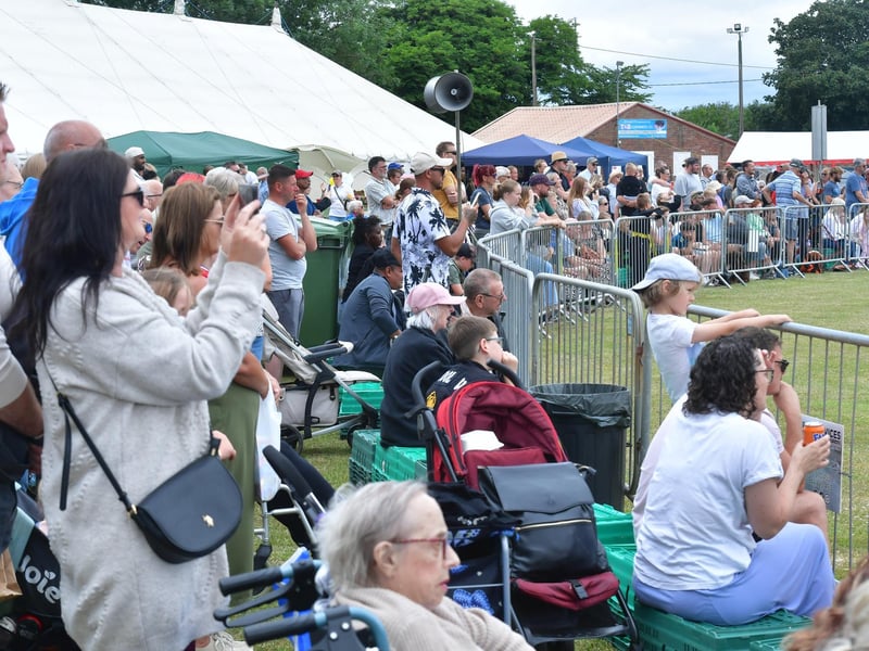 Visitors watch the spectacle in the main ring.