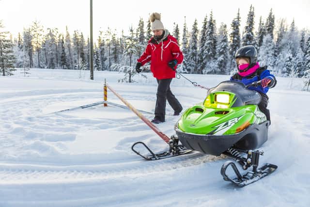 Visitors can take snowmobile rides (photo: Tiina Törmänen/Canterbury Travel)