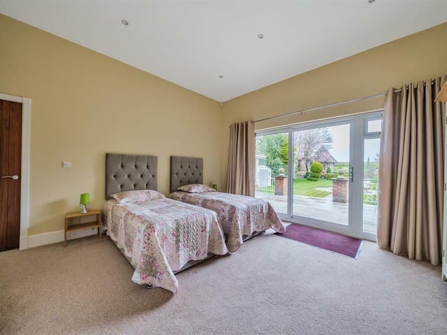 One of the ground-floor bedrooms.