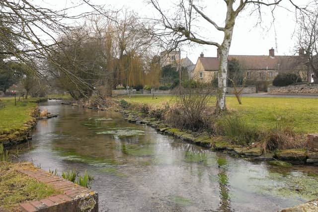 The beck running through Scopwick.