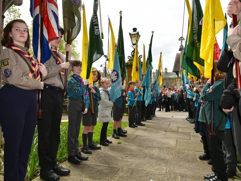 St George's Day parade in Sleaford.