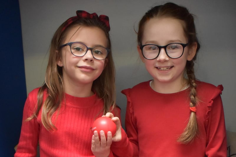 A red duo at Gosberton Academy.