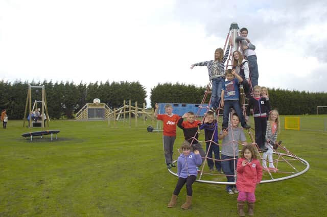 Youngsters at the official opening of the re-vamped Old Leake play area 10 years ago.