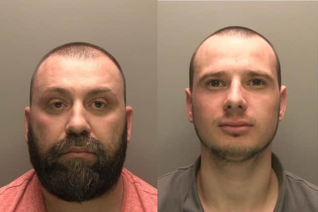 Gabriel Bejinaru and Klevis Bakushi have been jailed for a total of 45 months