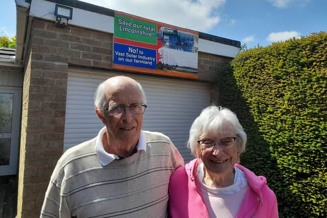 John and Mary Neale, members of Cliff Villages Action group in Navenby. Photo: LDRS