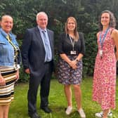 Pat Gracey, senior service manager, Coun Trevor Young, leader of West Lindsey District Council, Sarah Elvin, Homes, Health and Wellbeing manager and Susan Cake-Taylor