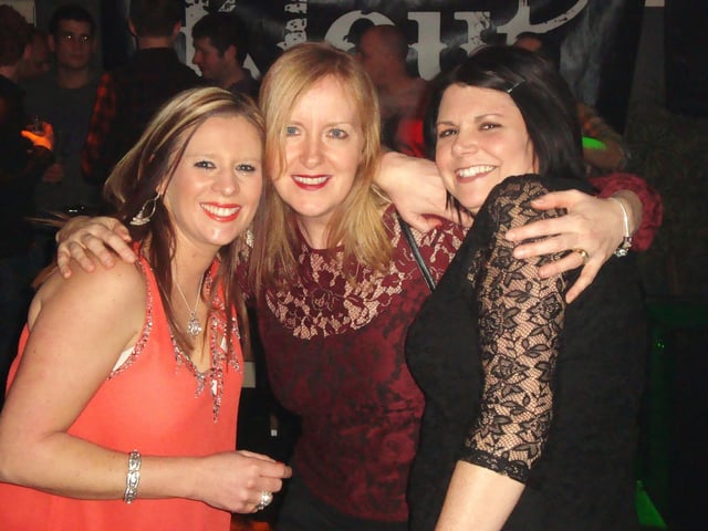 A trio that appeared in the Louth Leader's Big Night Out feature.
