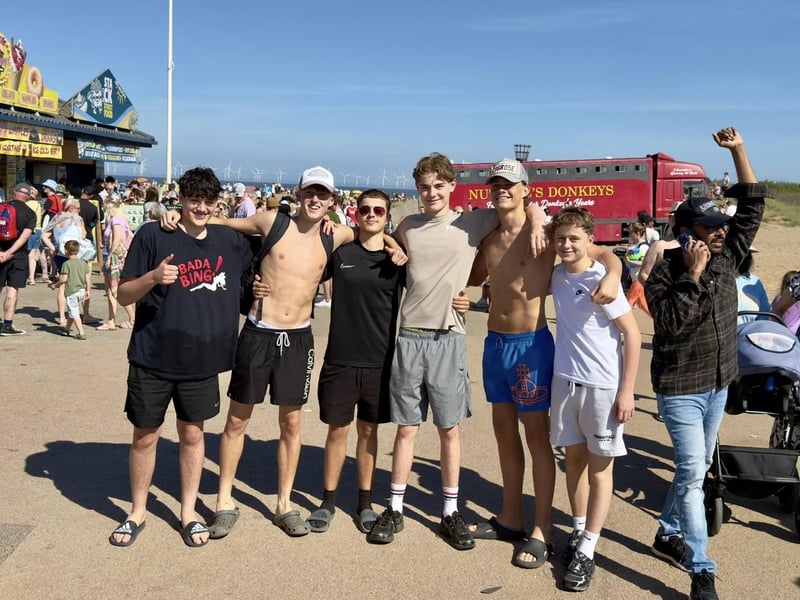 Bank Holiday weekend on Skegness Beach