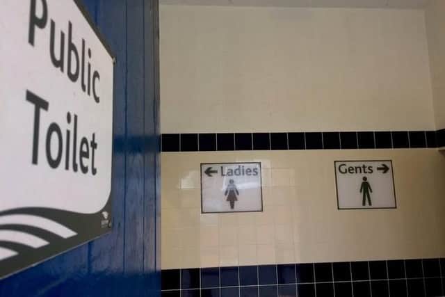 East Lindsey District Council public toilets.