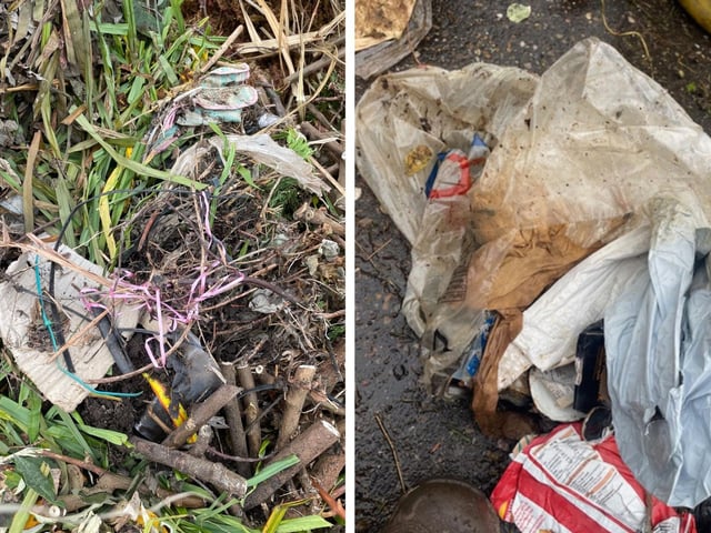Some images of the contamination shared by ELDC.