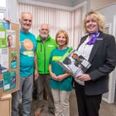 Donna Gadd of Platform with volunteers at Scunthorpe Samaritans.