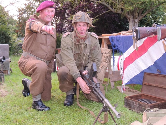 Re-enactors Justin Hobbs (left) of Billinghay and Stuart Holmes of Woodhall Spa.
