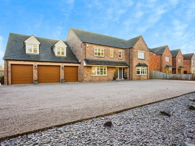 The front of the home.