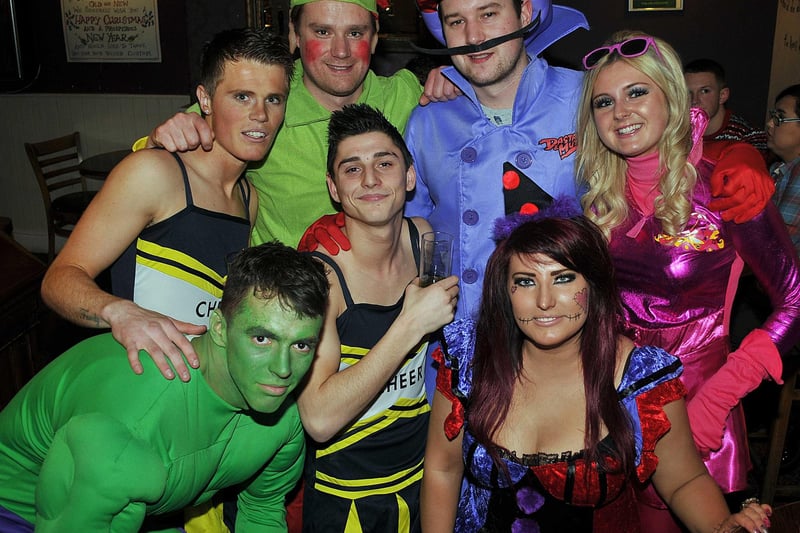 New year’s eve revellers are pictured in the White Hart, Spilsby, as 2012 gave way to 2013.