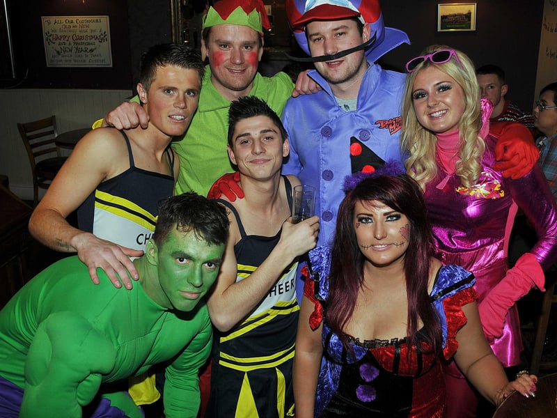 New year’s eve revellers are pictured in the White Hart, Spilsby, as 2012 gave way to 2013.
