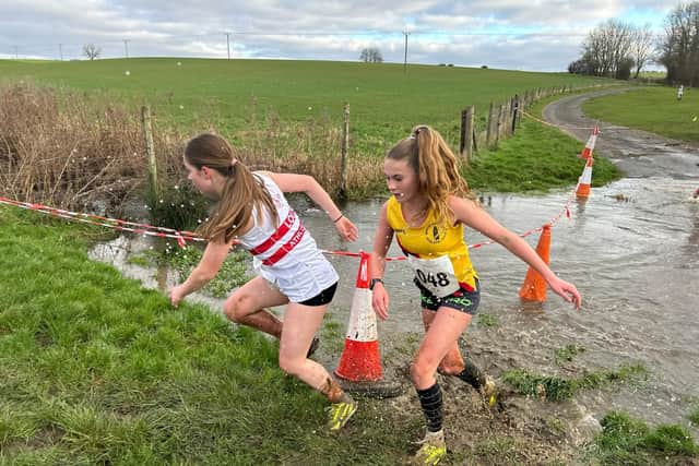 It was a tough course for runners after heavy recent rain.