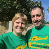 Sleaford Fundraising couple Anthony Wood and Katie Gyles 