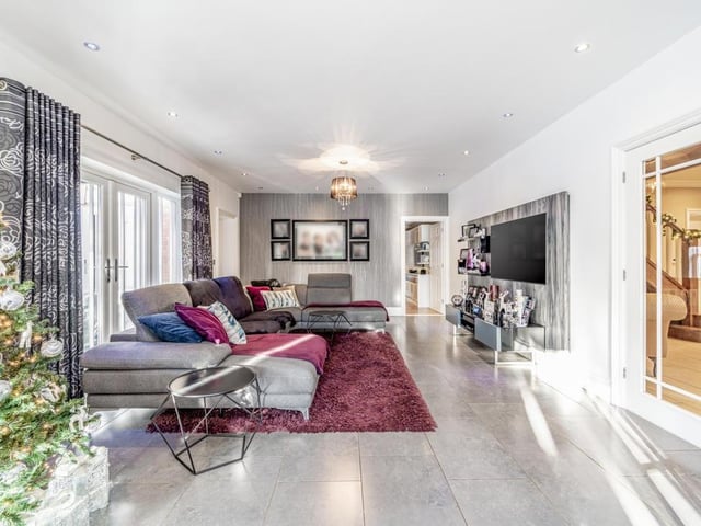 The living room.