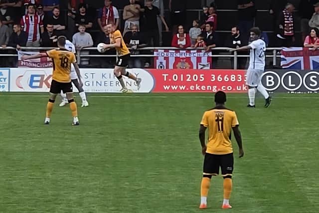 Boston v Hornchurch action.