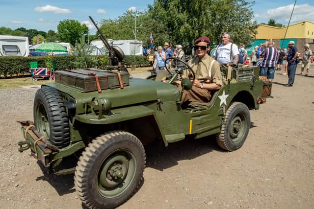 One of the vintage military vehicles at Woodhall Spa 40s festival.