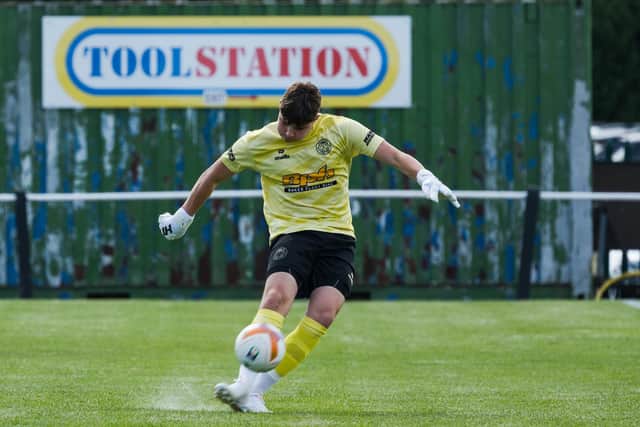 Sleaford's hero keeper Ryan Kamm. Photo by Thomas Gibbons Media.