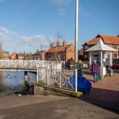 The River Bain on St Lawrence Street/Conging Street in Horncastle.