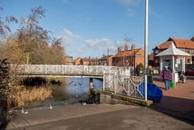 The River Bain on St Lawrence Street/Conging Street in Horncastle.